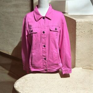 Vibrant Pink Women's Jean Jacket
